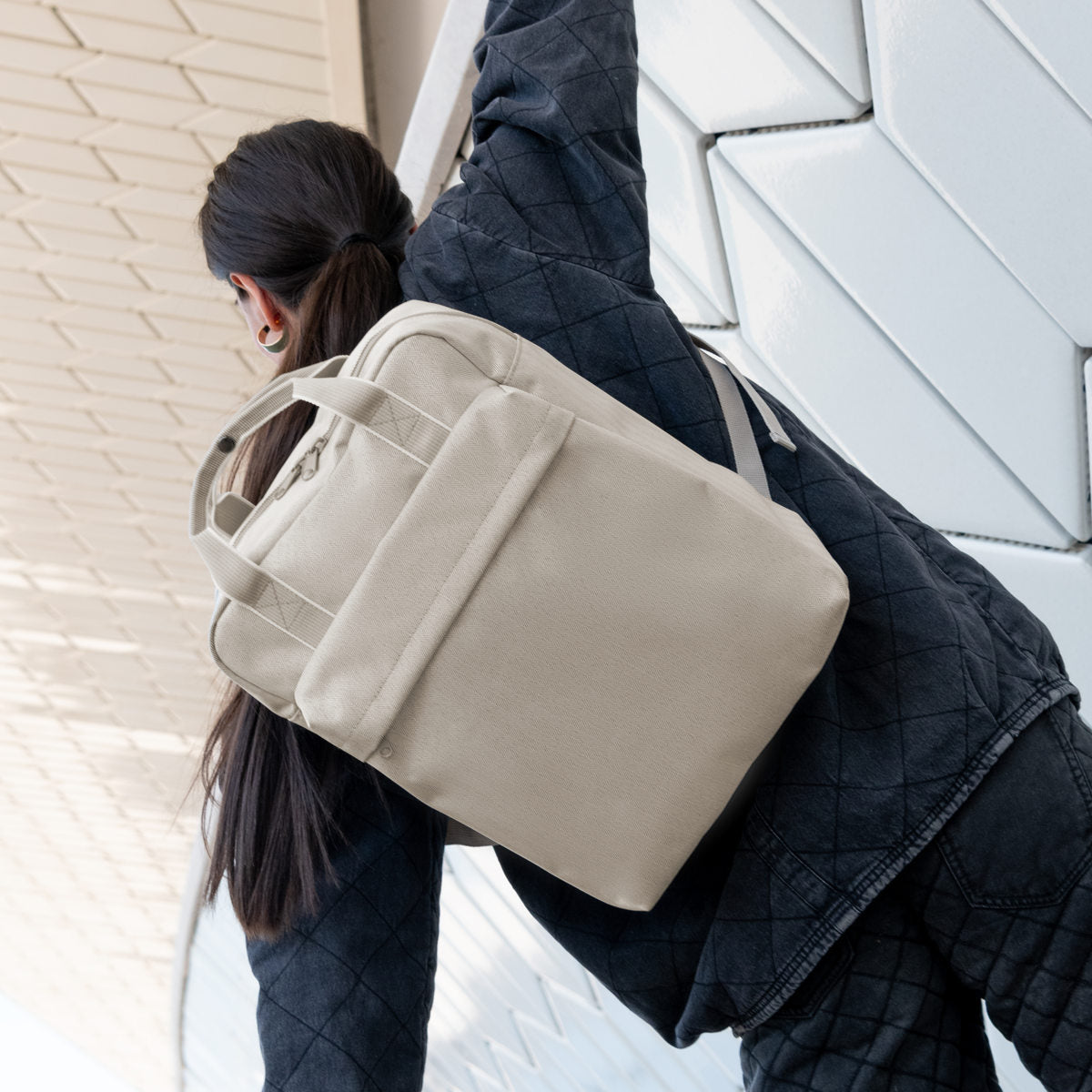 ALLDAYBACKBACKMHERRINGBONESAND(オールデーバックパックM)