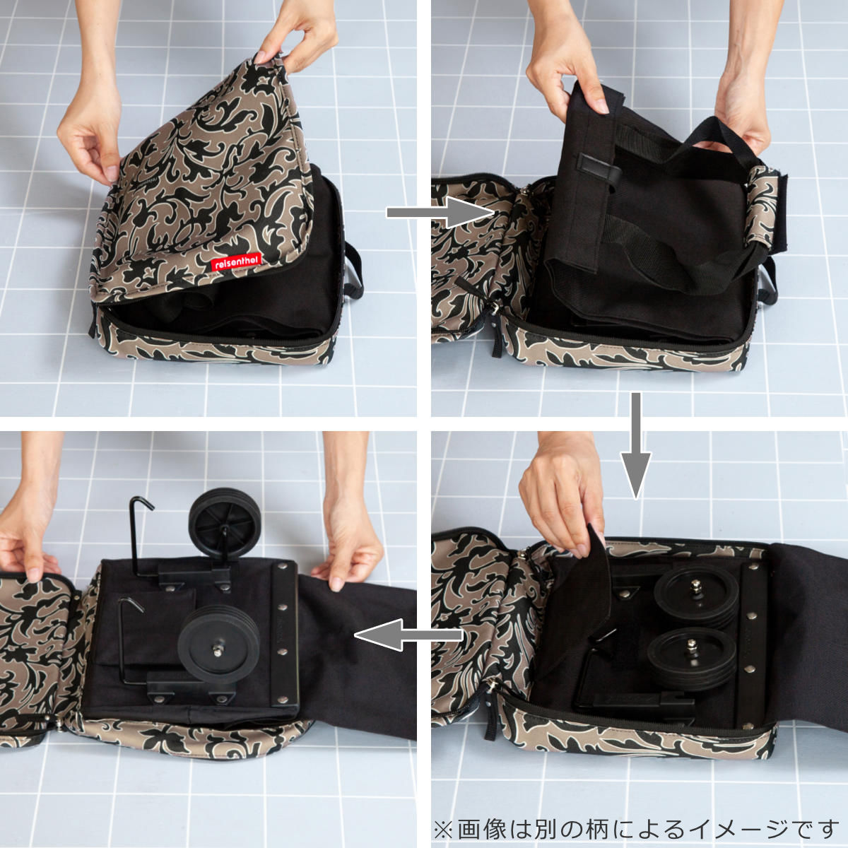 ショッピングカートお出かけ3点セット（FOLDABLETROLLEY）